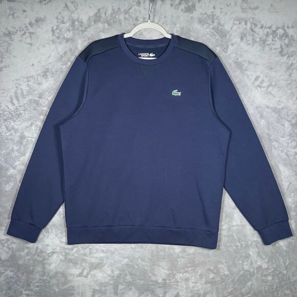 Lacoste Sport Navy Crewneck Sweatshirt FR 6 / US XL - Picture 1 of 6